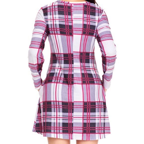 Fun and Flirty Plaid Mini Dress Size S and M - Picture 2 of 3